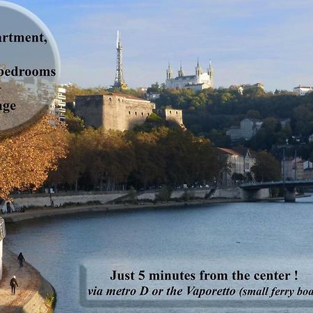 T3 55M2 & Garage, Proche Saone, Et 5 Min Vieux Lyon Via Metro D Apartment Екстериор снимка