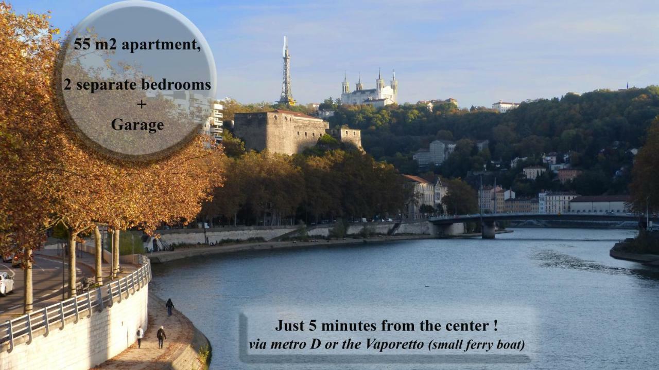 T3 55M2 & Garage, Proche Saone, Et 5 Min Vieux Lyon Via Metro D Apartment Екстериор снимка